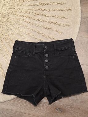 Old Navy High-Rise Black Denim Shorts